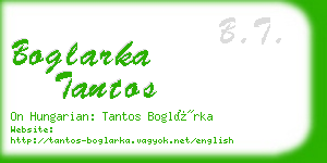 boglarka tantos business card